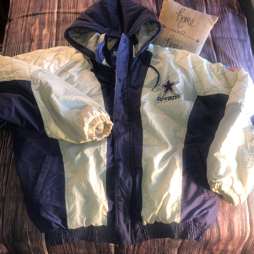 Vtg 90’s Dallas Cowboys Starter Jacket insulated sports theme size xl